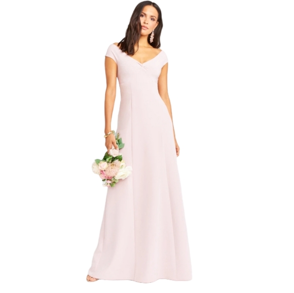 Show Me Your Mumu Zurich Knot Gown in Vintage Rose Stretch Crepe Size XL - Picture 2 of 5
